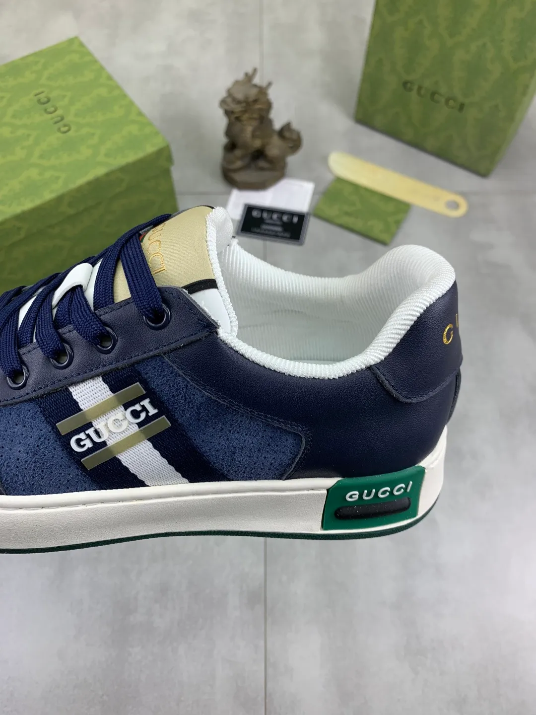 Men's shoes 💰P420💰 [New model] (GUCCI) official website's latest 🎁🎁casual and fashionable men's shoes 👟, hot style 💥 style is simple and elegant, exclusive for trendy men. Unique official website's latest brand double G elements 👑Original Gucci decoration, fashionable and generous, the fabric is original frosted calfskin ✅Fully imported first-layer pigskin lining, the official website specifies wear-resistant, lightweight original rubber casual outsole, the classic model is taken in kind at the counter🎬38-44 (45 46 customized) 3️⃣ colors available
